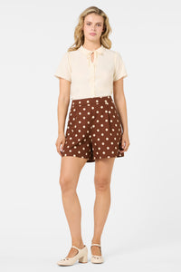 Princess Highway - Josie Short Sleeve Blouse - cream