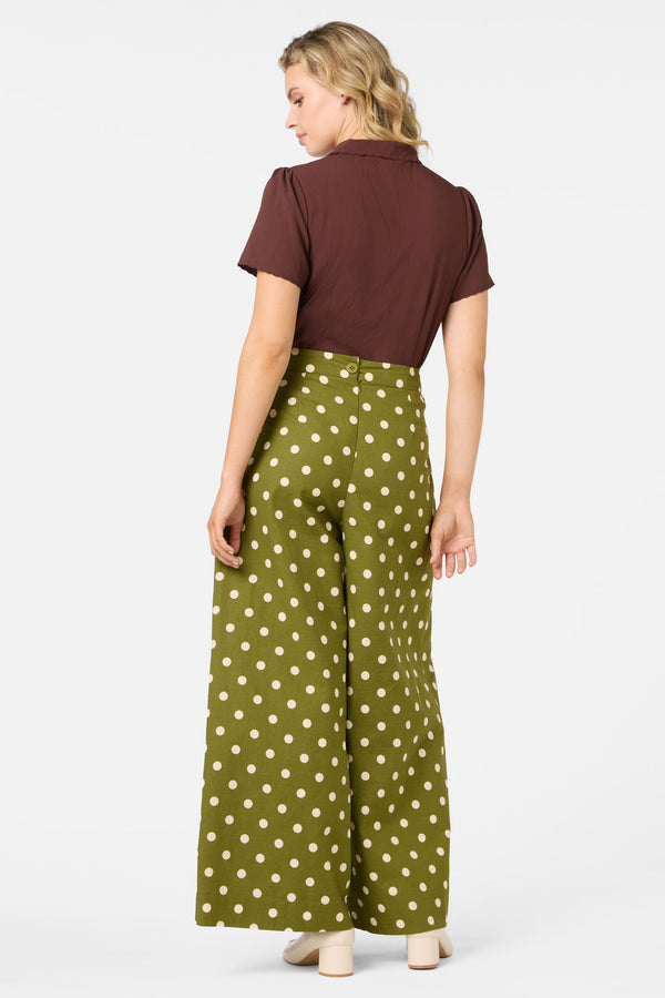 Princess Highway - Josie Short Sleeve Blouse - chocolate