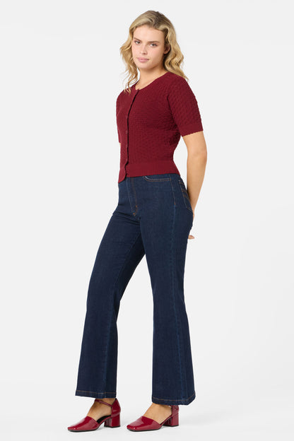 Princess Highway - Garden Short Sleeve Cardigan - henna