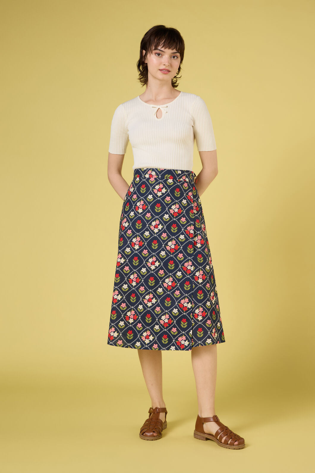 Princess Highway - Sara Bow Knit Top - cream