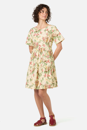 Princess Highway - Koala Smock Dress - lemon