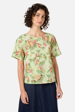 Princess Highway - Koala Short Sleeve Top - mint