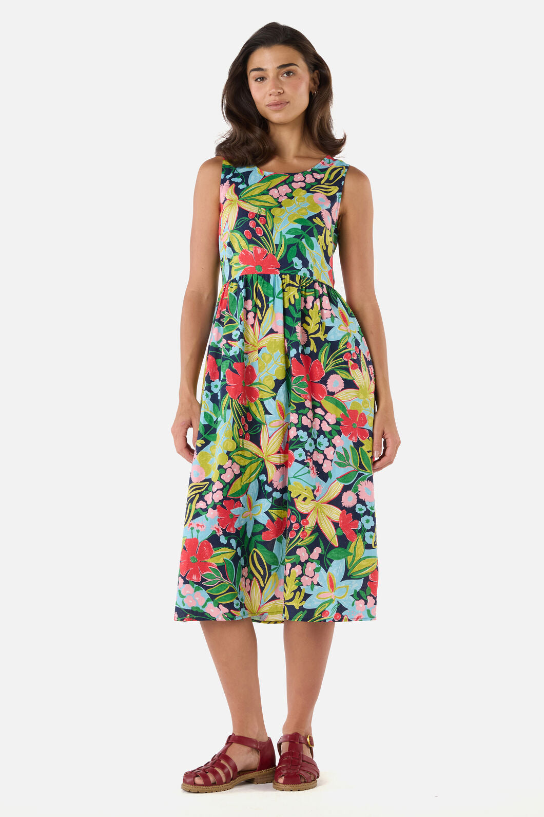 Princess Highway - Lexi Floral Midi Dress - navy