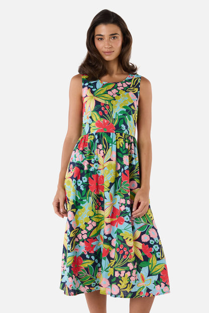 Princess Highway - Lexi Floral Midi Dress - navy