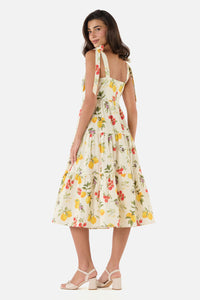 Princess Highway - Carla Picnic Tiered Midi Dress - cream