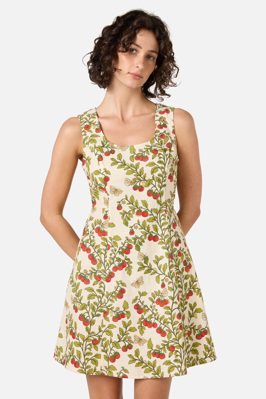 Princess Highway - Cherry Tomatoes Mini Dress - cream