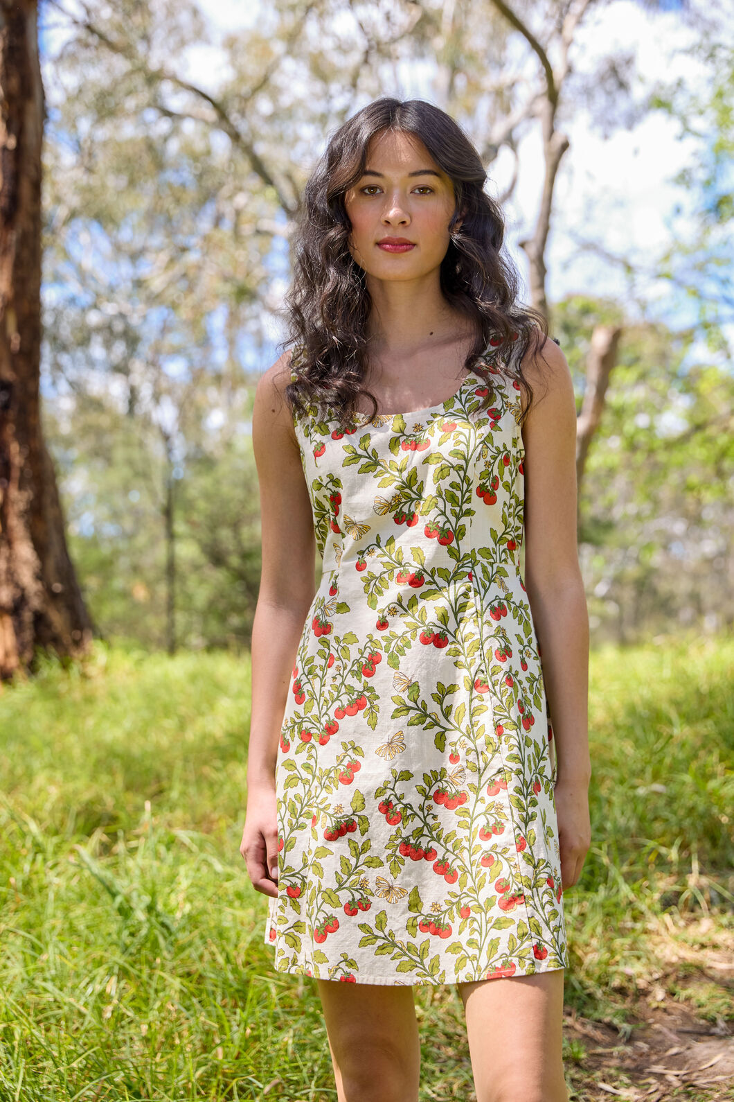 Princess Highway - Cherry Tomatoes Mini Dress - cream