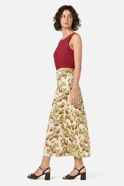 Princess Highway - Cherry Tomatoes Midi Skirt - cream