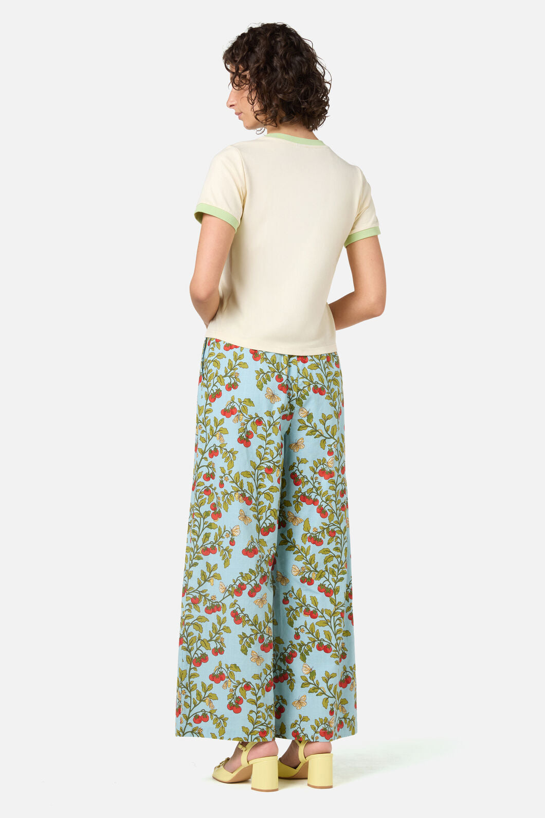 Princess Highway - Cherry Tomatoes Ringer Tee - cream