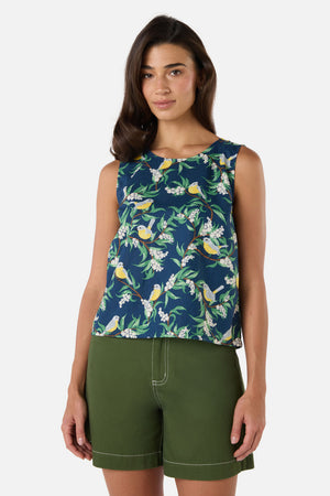 Princess Highway - Yellow Robin Shell Top - navy