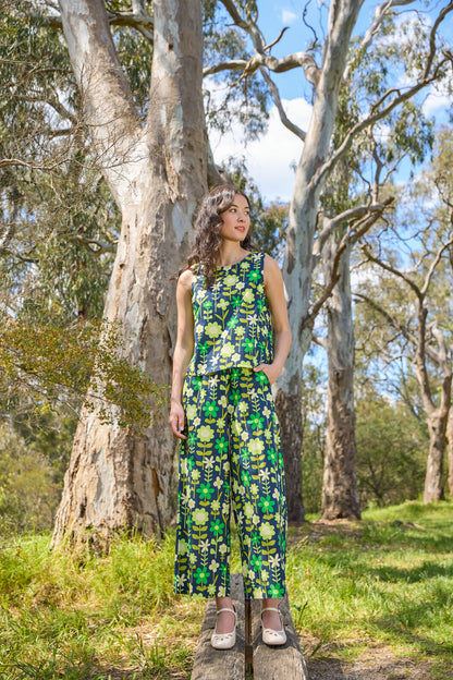 Princess Highway - Penny 60's Cute Culotte - navy