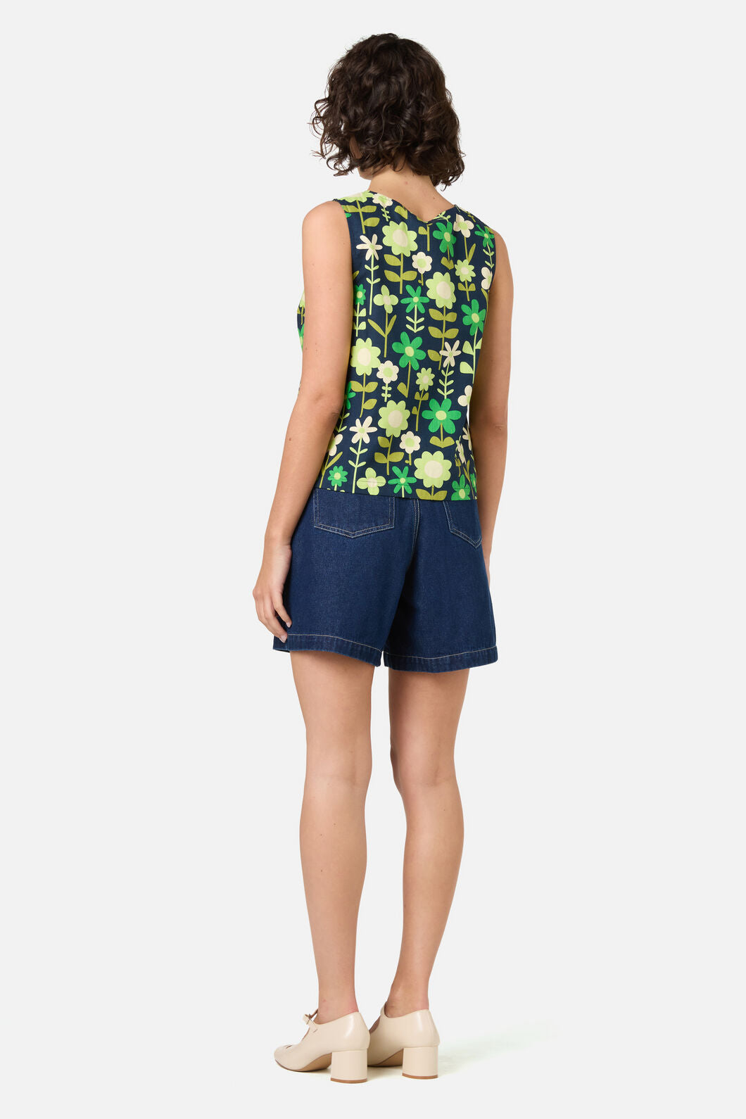 Princess Highway - Penny 60's Shell Top - navy