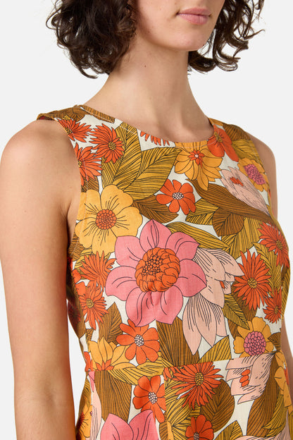 Princess Highway - Nellie 70'S Floral Mini Dress - pink