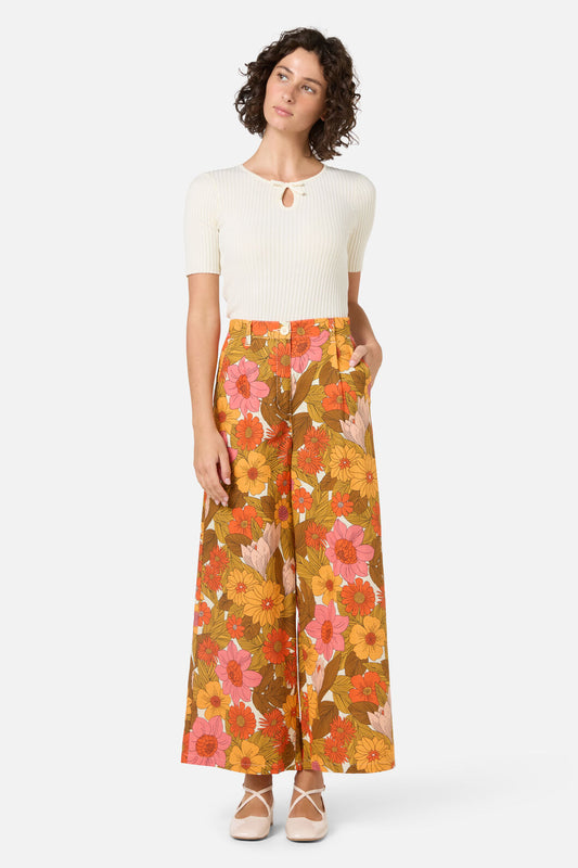 Princess Highway - Nellie 70'S Floral Culotte - pink