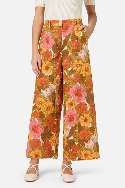 Princess Highway - Nellie 70'S Floral Culotte - pink