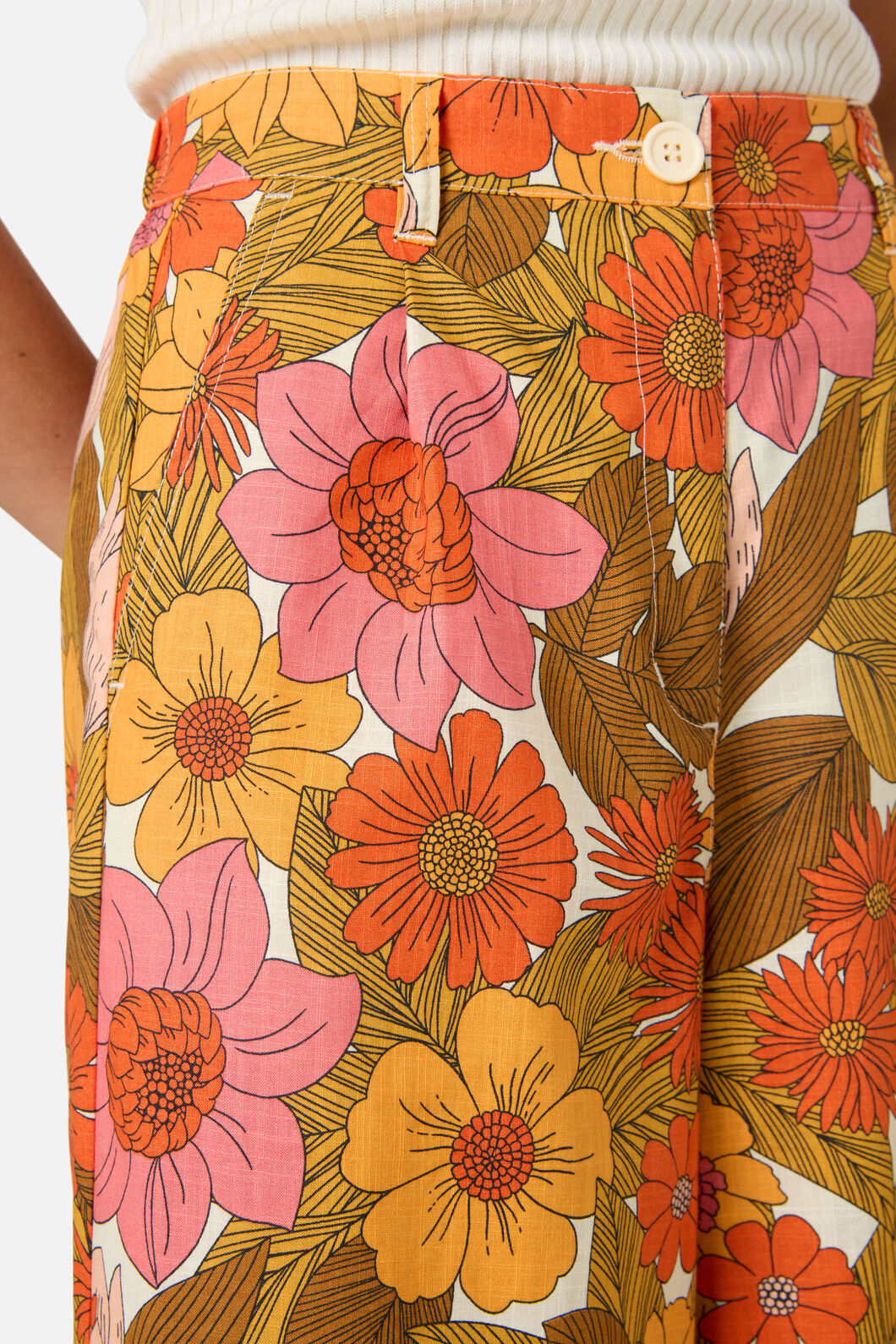 Princess Highway - Nellie 70'S Floral Culotte - pink