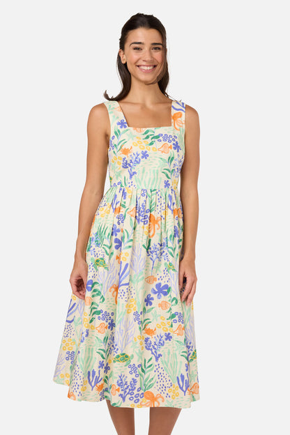 Princess Highway - Coral Reef Midi Dress - cream