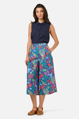 Princess Highway - Coral Reef Culotte - blue