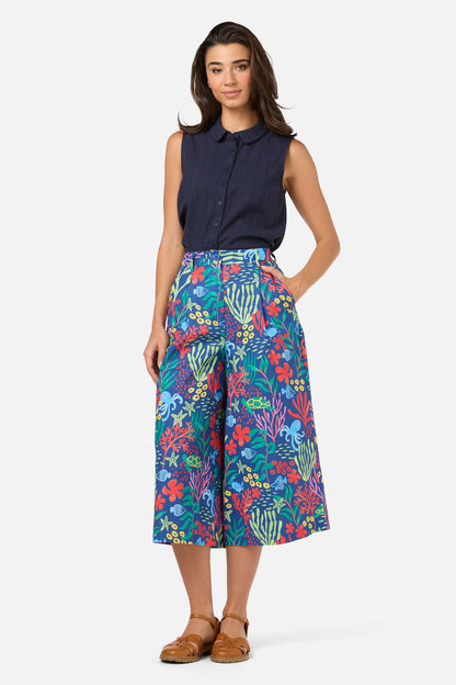 Princess Highway - Coral Reef Culotte - blue