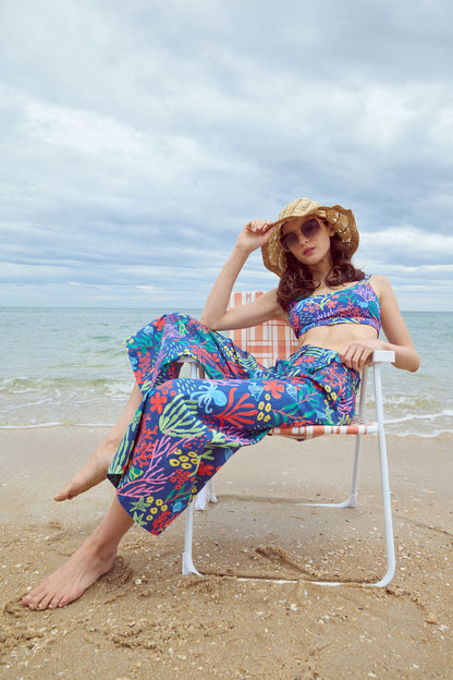 Princess Highway - Coral Reef Culotte - blue