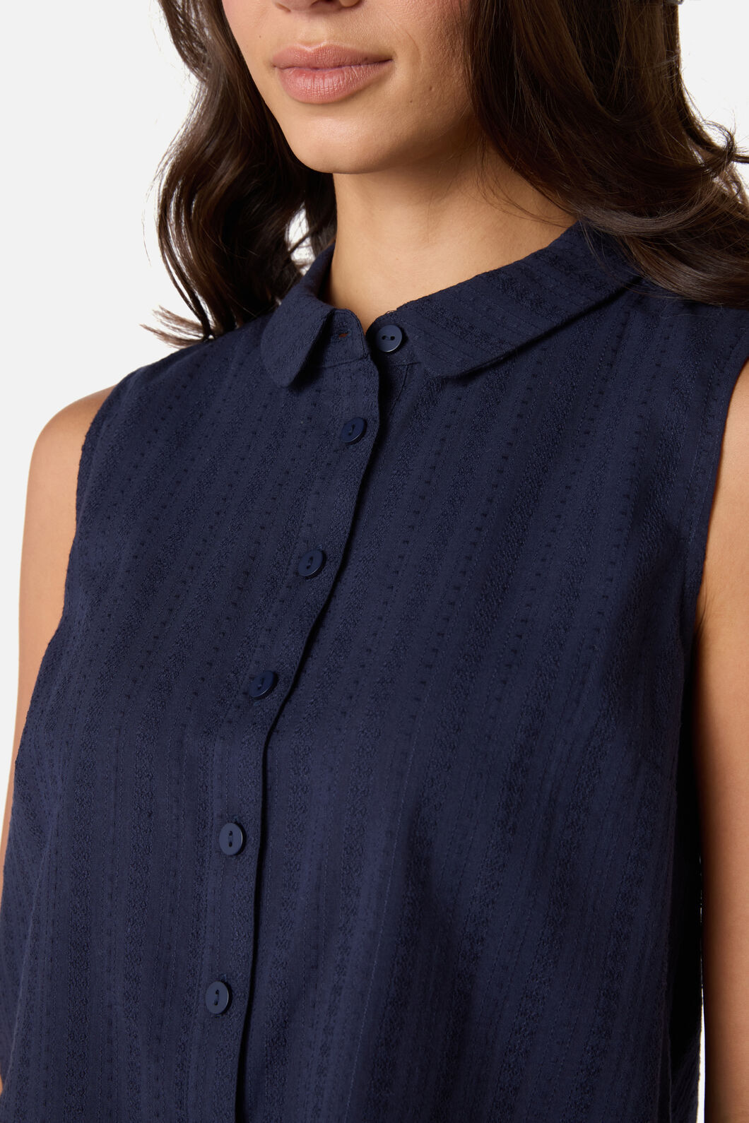 Princess Highway - Carter Sleeveless Blouse - navy
