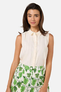 Princess Highway - Carter Sleeveless Blouse - cream