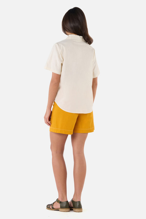 Princess Highway - Alexa Flower Embroidered Shirt - cream