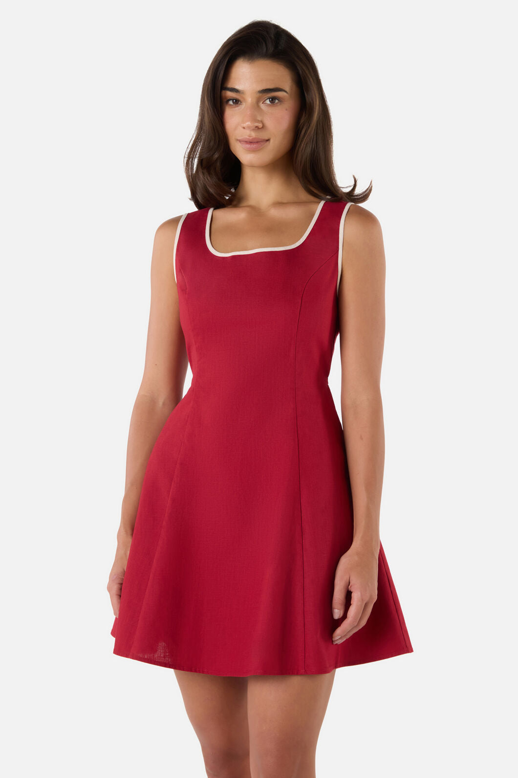 Princess Highway - Bailey Contrast Mini Dress - red
