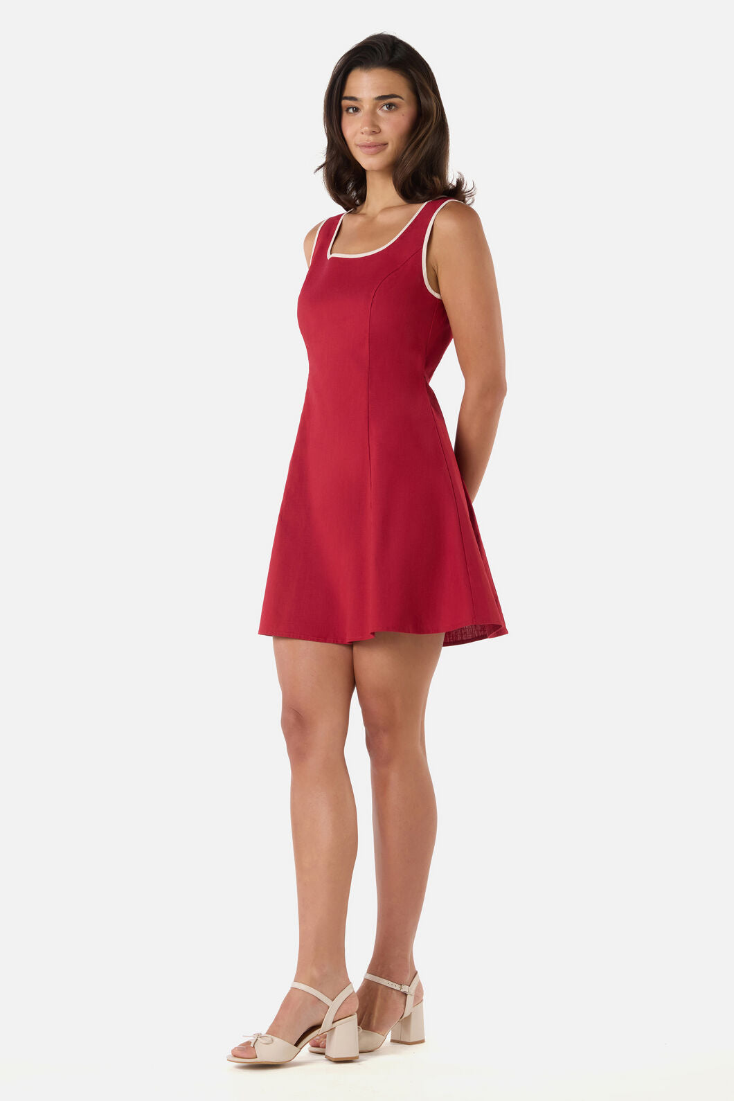 Princess Highway - Bailey Contrast Mini Dress - red