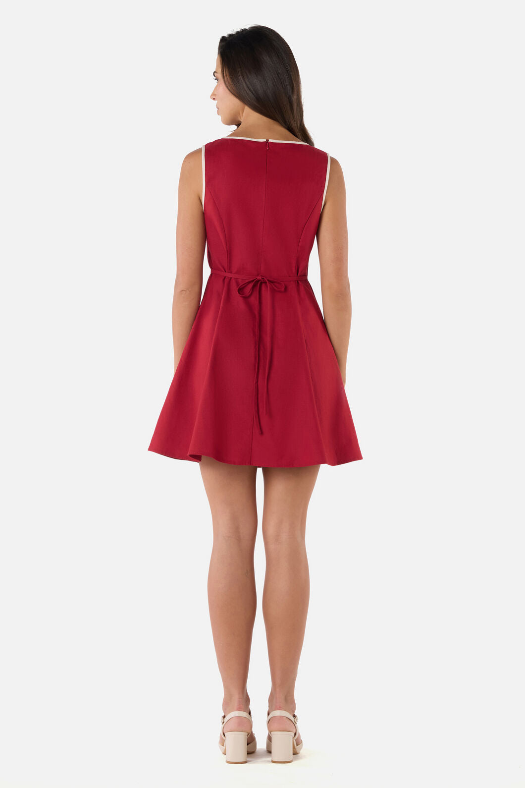 Princess Highway - Bailey Contrast Mini Dress - red