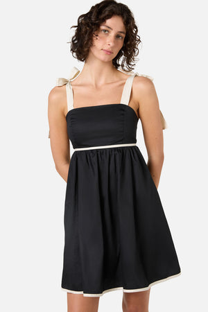 Princess Highway - Olivia Contrast Mini Dress - black-cream