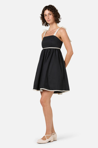 Princess Highway - Olivia Contrast Mini Dress - black-cream
