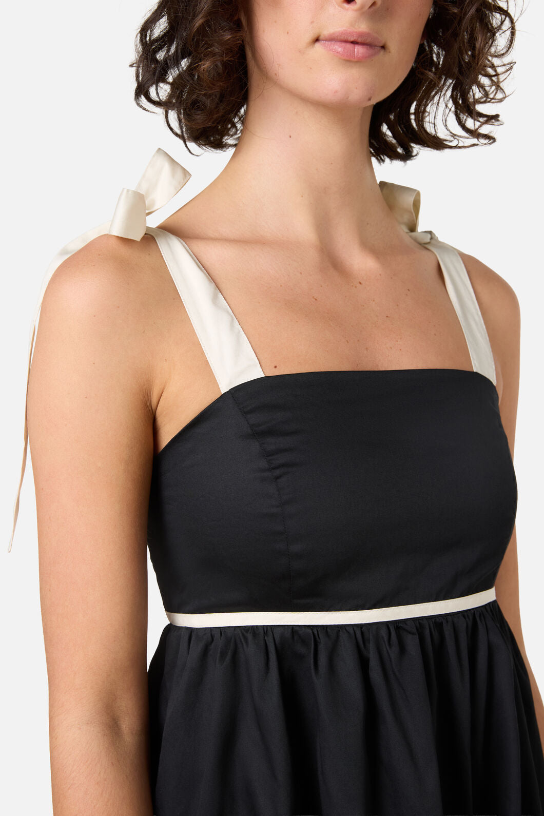 Princess Highway - Olivia Contrast Mini Dress - black-cream