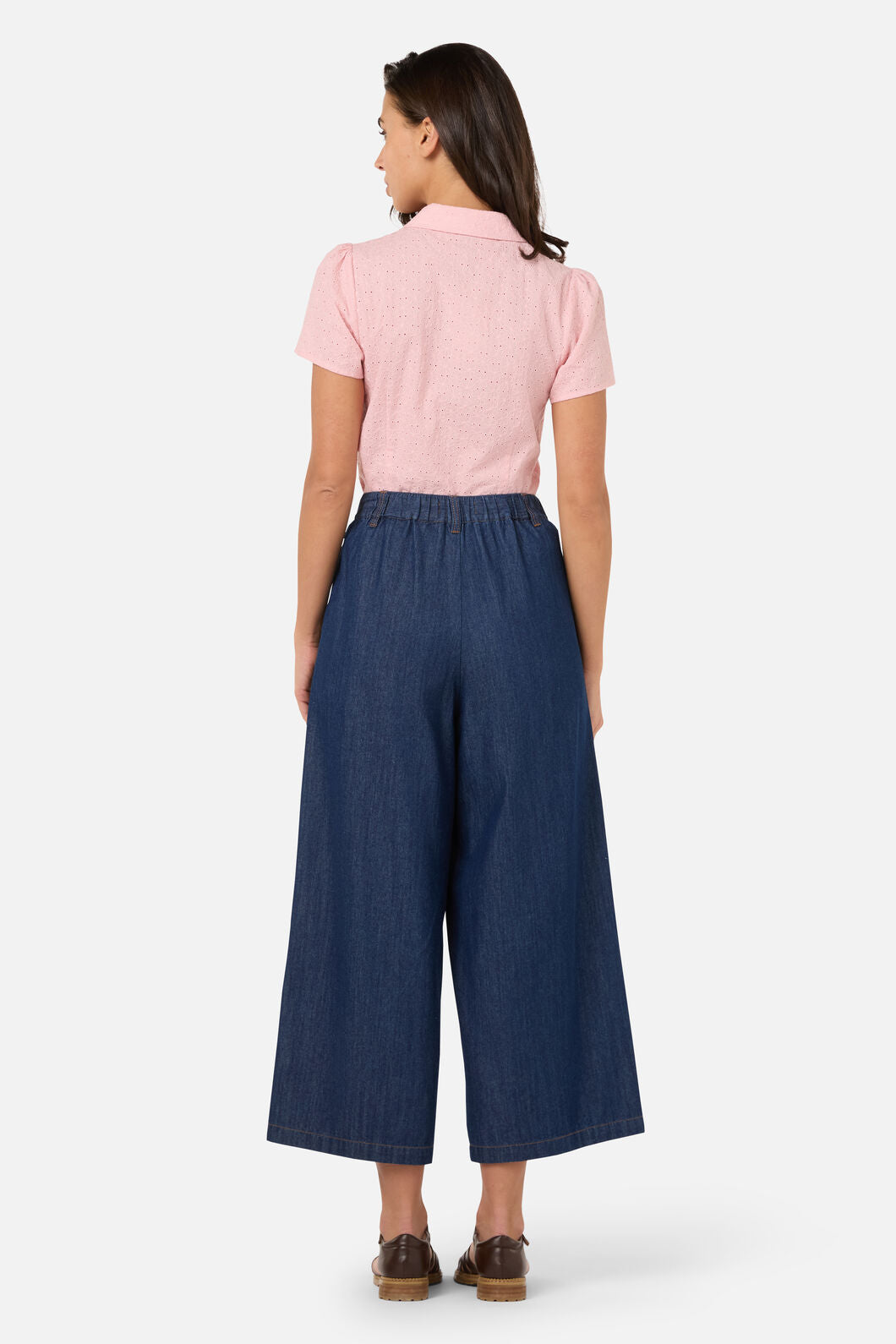 Princess Highway - Joe Chambray Denim Culotte - blue-denim