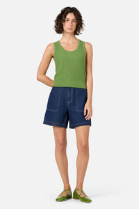 Princess Highway - Paige Fancy Knit Tank - green