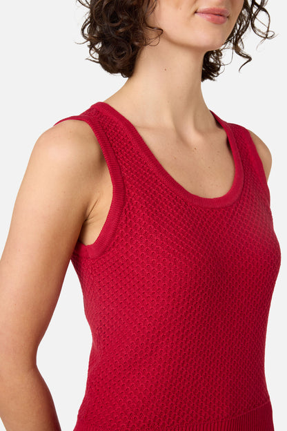 Princess Highway - Paige Fancy Knit Tank - cherry