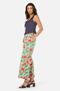 Princess Highway - Hibiscus Summer Pant - blue