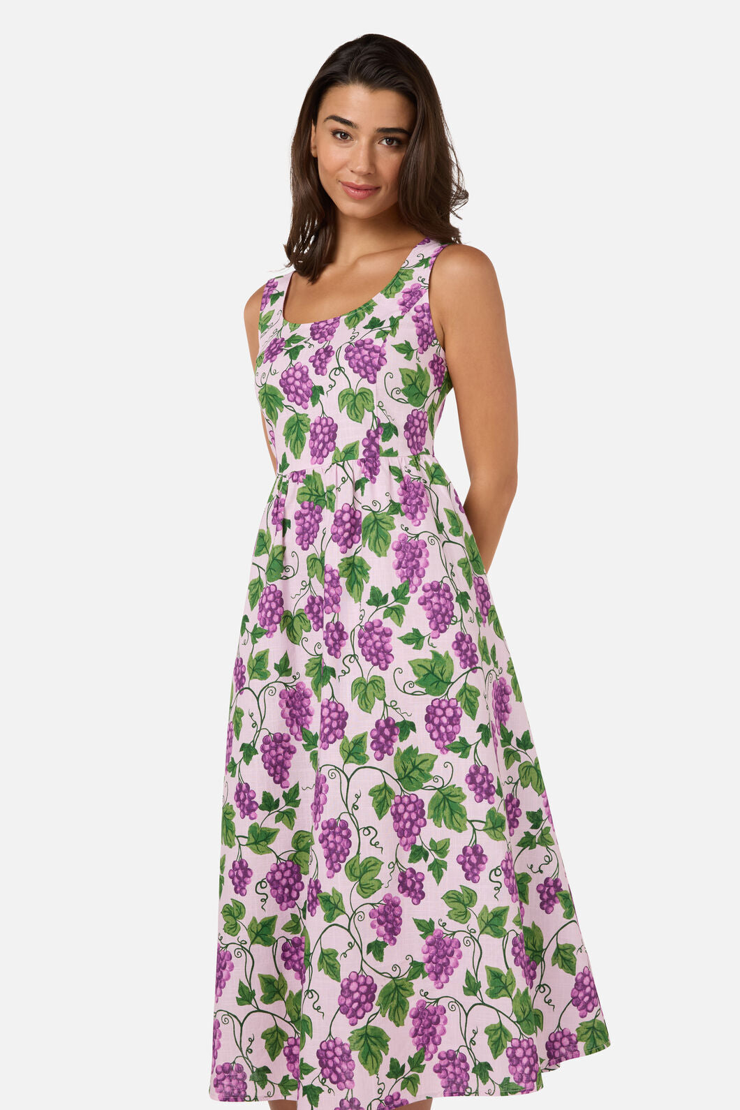 Princess Highway - Grape Vine Midi Dress - lilac