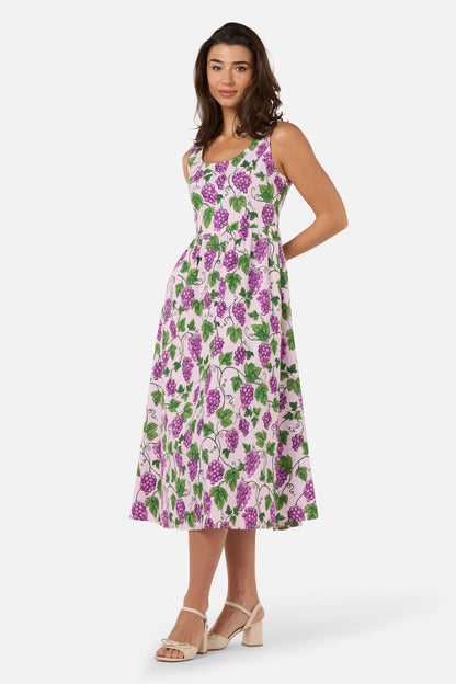 Princess Highway - Grape Vine Midi Dress - lilac