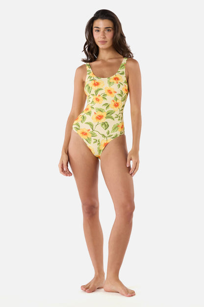Princess Highway - Hibiscus One Piece - cream