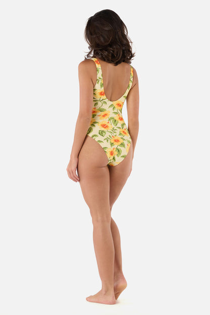 Princess Highway - Hibiscus One Piece - cream