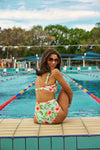 Princess Highway - Hibiscus Bikini Bottom - blue