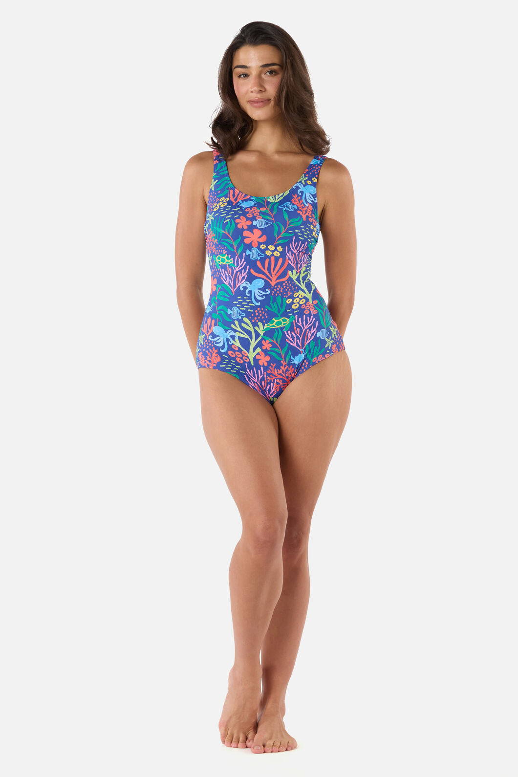 Princess Highway - Coral Reef One Piece - blue