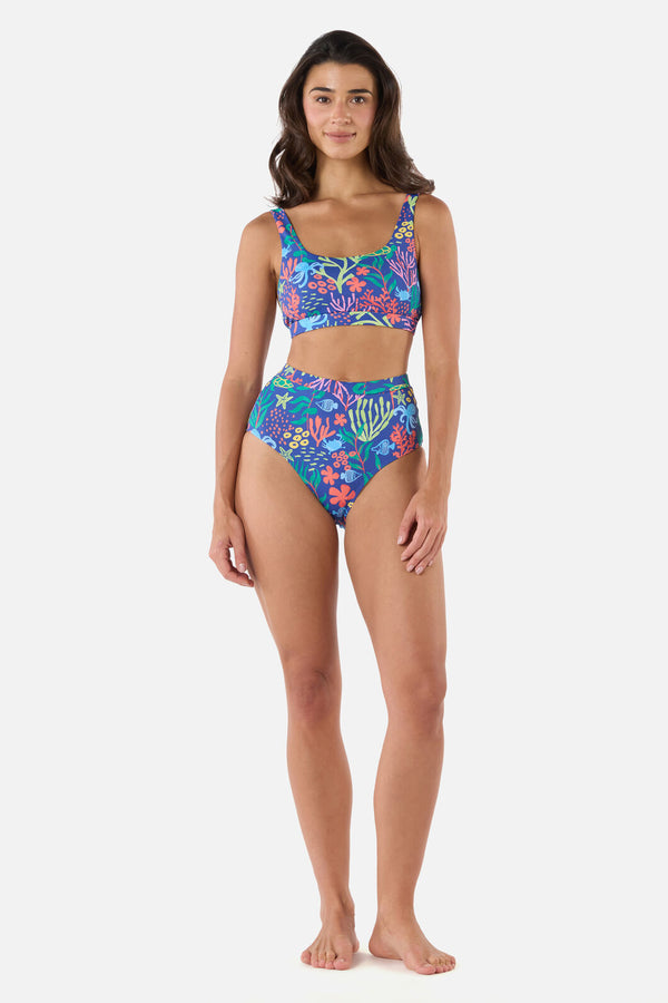 Princess Highway - Coral Reef Bikini Top - blue