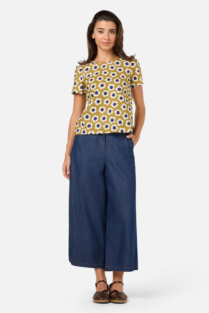 Princess Highway - Janie 60'S Short Sleeve Top - olive