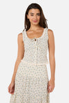 Princess Highway - Elodie Ditsy Corset Top - blue