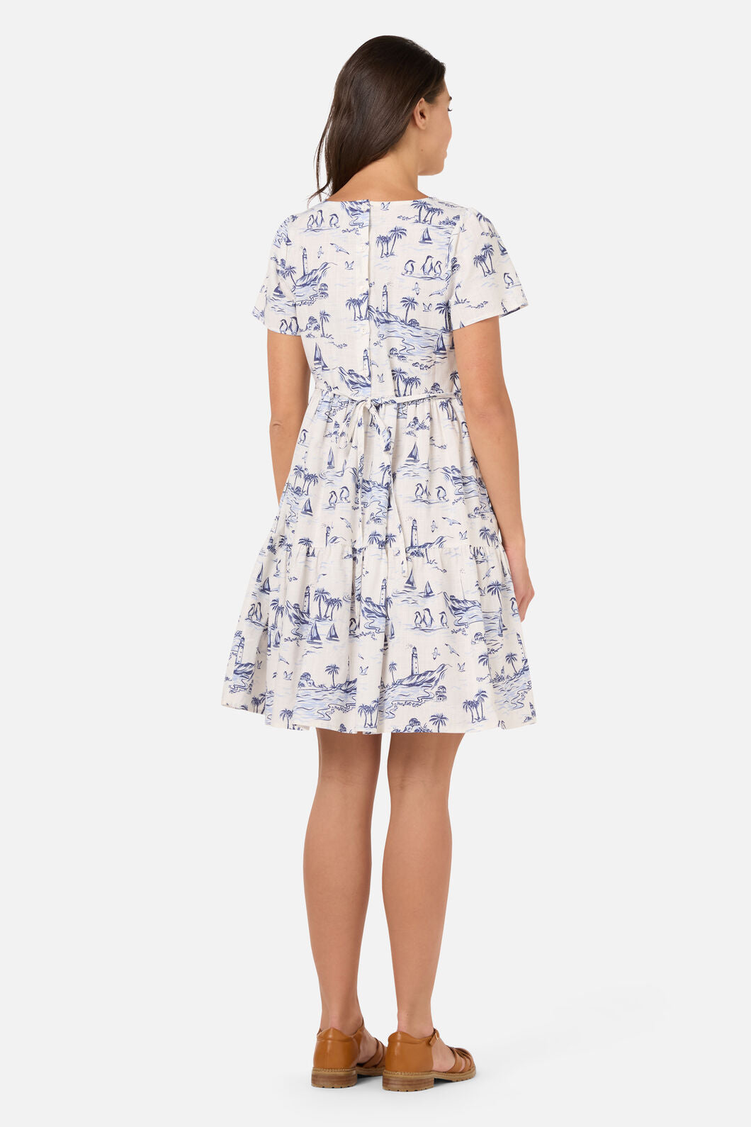 Princess Highway - Seaside Toile Mini Dress - blue