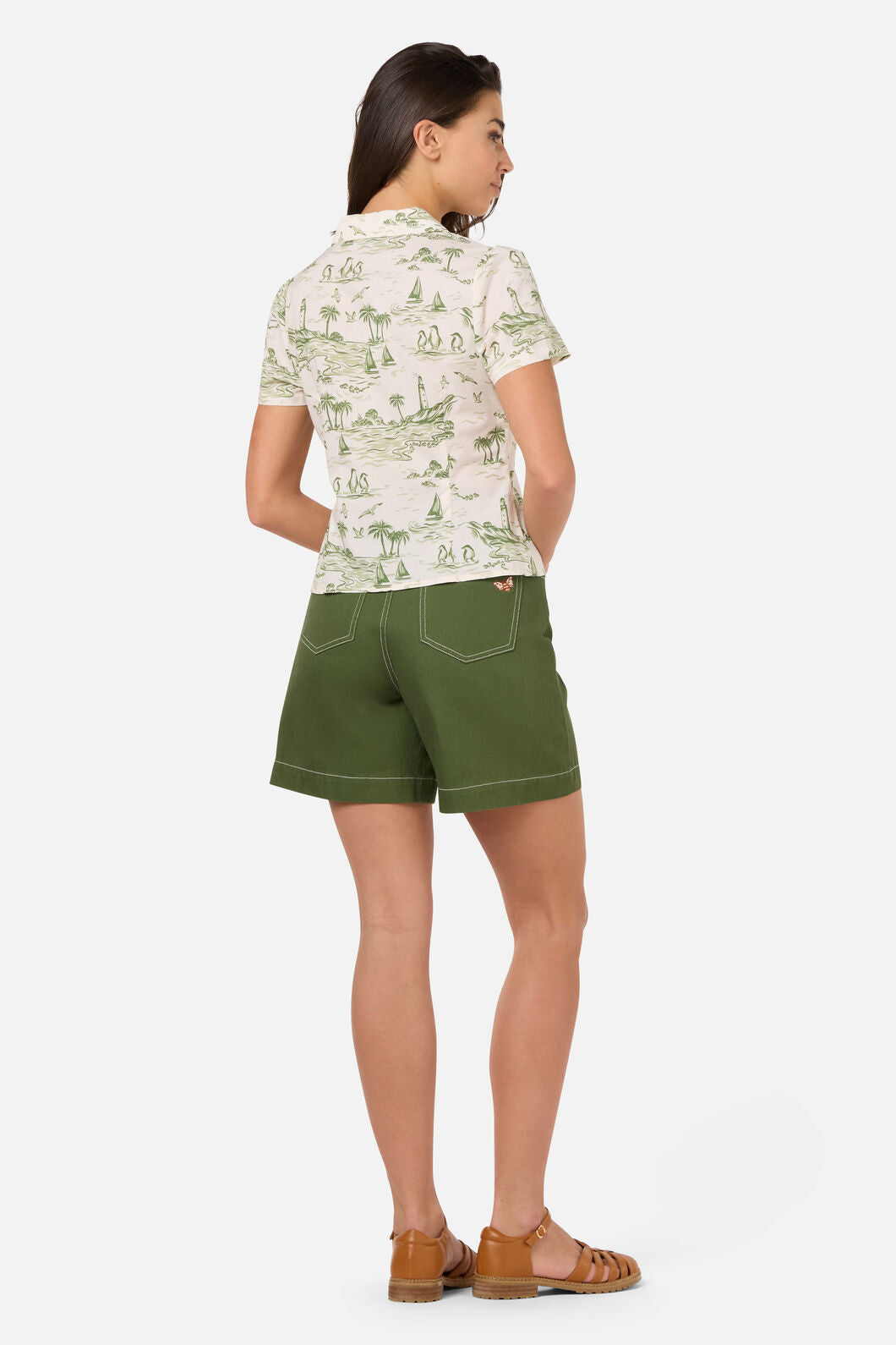 Princess Highway - Seaside Toile Blouse - green