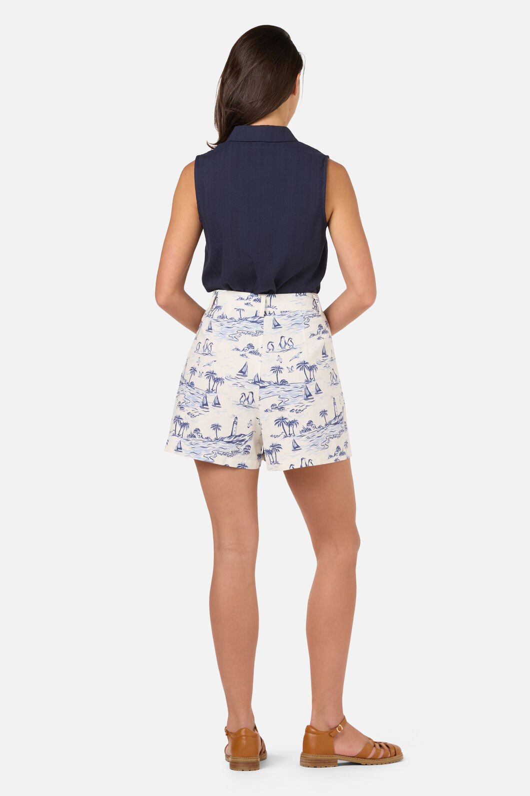 Princess Highway - Seaside Toile Short - blue