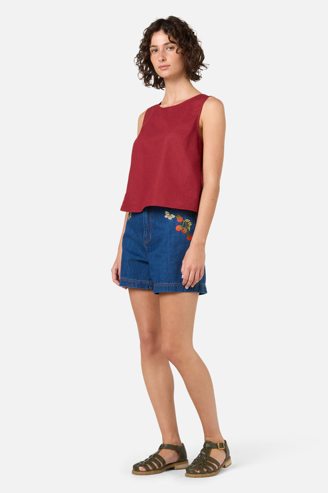 Princess Highway - Hattie Shell Top - henna